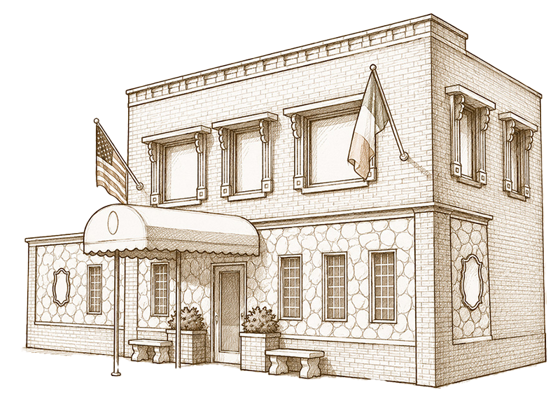 Illustration of Oliva's Bar & Restaurant building